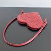 超希少！ボッテガヴェネタ ミニ ソルスティス ハート コピー ダークレッド boh53643 - 画像 (6)