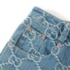 超希少★レア！グッチ GGジャカード デニム パンツ 偽物 guk76533 - 画像 (8)
