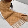 【使い勝手抜群】フェンディ FFモチーフ カシミヤ 偽物 ロングマフラー fej01448 - 画像 (4)