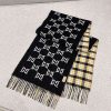 すぐ届 グッチ GGロゴ  ウール マフラー パロディ gus45238