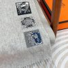 【シンプル上品な防寒アイテム】エルメス Badges Soieマフラー コピー H394801T02 - 画像 (5)