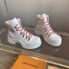 2024AW ルイヴィトン ルビーフラット アンクルブーツ コピーホワイト 1AAM20 - 画像 (2)