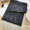 稀少シャネル ストール カシミヤ ピンク マフラー 贋物 shk00667 - 画像 (5)