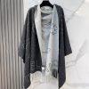 稀少シャネル ストール カシミヤ ピンク マフラー 贋物 shk00667 - 画像 (6)