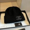 絶対欲しい！《大きなロゴがかわいい♪》シャネル ニットキャップ 激安 shx20478 - 画像 (5)