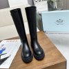 【お洒落度UP】プラダ◆レザー ロングブーツ 偽物 ブラック メタルロゴ pup65698 - 画像 (3)