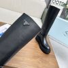 【お洒落度UP】プラダ◆レザー ロングブーツ 偽物 ブラック メタルロゴ pup65698 - 画像 (8)