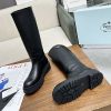 【お洒落度UP】プラダ◆レザー ロングブーツ 偽物 ブラック メタルロゴ pup65698 - 画像 (9)