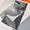 エルメス★カシミヤマフラー N級品 カザック・ヴァーグ ern58500 - 画像 (5)