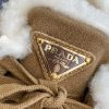 売上総額１位！【もこもこ】プラダ n級品 スエード シアリング チャッカブーツ 厚底 puz93269 - 画像 (6)
