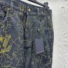 超希少★レア！ルイヴィトン エンブロイダードデニムパンツ 偽物 vul76349 - 画像 (8)