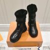 【雪道でもオシャレに♡】ルイヴィトン アンクルブーツ 偽物 1ADCBT - 画像 (3)