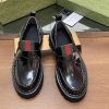 完全必至 グッチ ウェブ メンズ レースアップシューズ コピー gug82428 - 画像 (3)