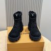 ルイヴィトン LV チェッカーライン アンクルブーツ 偽物 1ADEYI