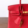 エルメス バーキン25 コピー ルージュトマト ハンドバッグ erl15500 - 画像 (5)