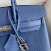 エルメス バーキン25 コピー ブルーサフィール トゴ ハンドバッグ シルバー金具 erm85512 - 画像 (3)