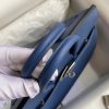 エルメス バーキン25 コピー ブルーサフィール トゴ ハンドバッグ シルバー金具 erm85512 - 画像 (5)