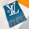 送料無料ルイヴィトン LV スマッシュ スカーフ ロゴ ウール M マフラー 贋物 M79393 - 画像 (2)