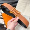 エルメス 偽物 ベルトバックル 《トゥナイト・カラー》 & レザーベルト（キット）黒 / ゴールド 38mm err86589 - 画像 (3)
