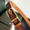 目を惹く逸品！【ベルルッティ】刻印入り リバーシブル ベルト ベネチアレザー製 beg52949 - 画像 (4)