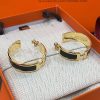超希少！【シンプルにお洒落】エルメス ピアス 偽物 オランプ Olympe erp08005 - 画像 (3)