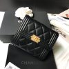すぐ届く☆ シャネル BOY シャネル 三つ折り財布コピー品　黒 b80734 - 画像 (3)