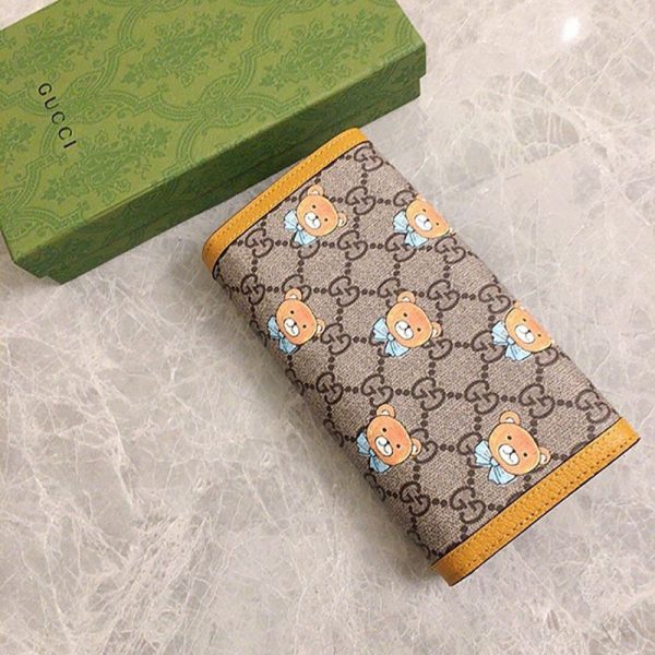 ☆グッチ☆ EXO-KAI コラボ ベアプリント長財布偽物 660509 2YSAG 8695 - 画像 (6)