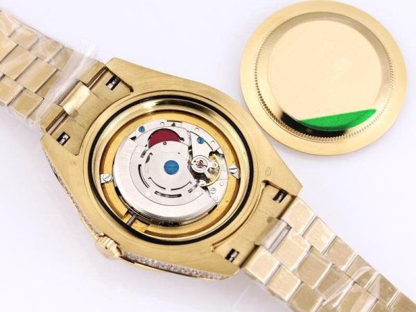 追跡付き発送 ロレックス 腕時計 スーパーコピー デイトジャスト 41mm  グリーン 全面ダイヤ メンズ  rom20696 - 画像 (9)