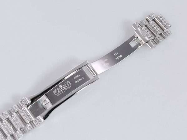 秋冬新作 ロレックス 腕時計 スーパーコピー 39MM メンズ シルバー 全面ダイヤ デイデイト roj10057 - 画像 (8)