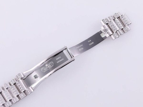 完売必至 ロレックス 時計 コピー デイデイト 39MM メンズ シルバー 全面ダイヤ  roj83110 - 画像 (8)