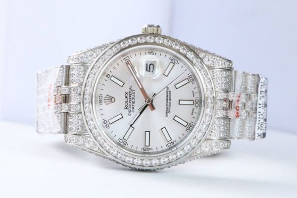 日本未入荷 ロレックス 時計 コピー デイトジャスト 39MM メンズ ブラック 全面ダイヤ roe97923 - 画像 (2)
