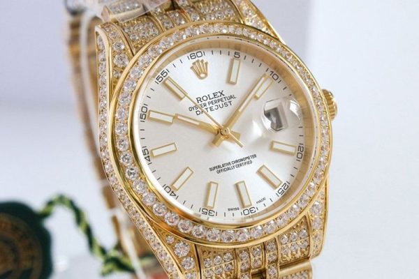 人気No1 ロレックス スーパーコピー 時計 デイトジャスト 41MM ホワイト ダイヤモンドベゼル 18K  roo38140 - 画像 (3)
