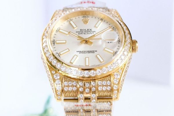 人気No1 ロレックス スーパーコピー 時計 デイトジャスト 41MM ホワイト ダイヤモンドベゼル 18K  roo38140 - 画像 (6)