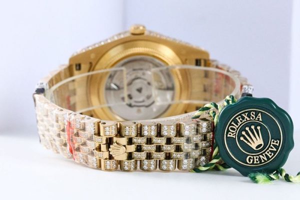 春もの新作 ロレックス 時計 スーパーコピー デイトジャスト 41MM シャンパン ダイヤモンドベゼル 18K roz21973 - 画像 (9)