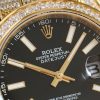 送料込 ロレックス 時計 コピー デイトジャスト 41MM ブラック ダイヤモンドベゼル 18K rog91576 - 画像 (4)