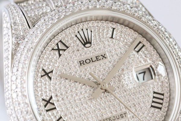 【日本未発売】ロレックス コピー 腕時計 デイトジャスト 41MM エナメル ダイヤモンドベゼル 18K rov79679 - 画像 (4)