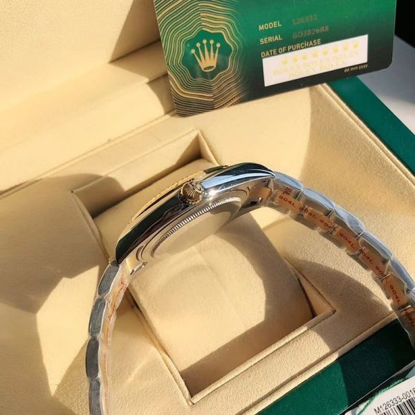 セール新作 ロレックス 腕時計 コピー デイトジャスト 41MM ホワイト ダイヤモンドベゼル 18K ron85199 - 画像 (5)