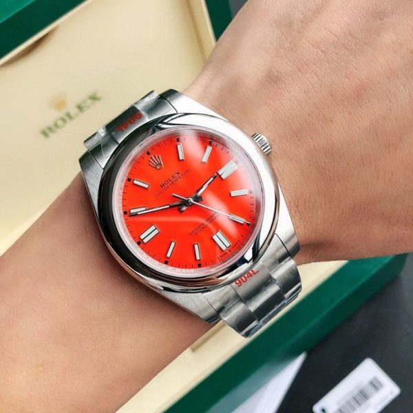 ロレックス 時計 スーパーコピー オイスターパーペチュアル 41 メンズ レッド rod90185 - 画像 (8)