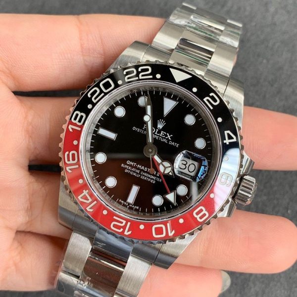 21AW新作ロレックス GMTマスター2 スーパーコピー 自動巻き メンズ ブラック 直径40mm 116710BLNR - 画像 (3)