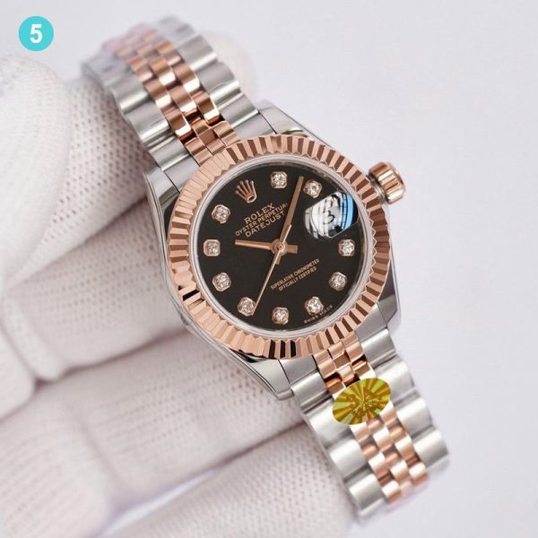 《大人気》ロレックス 時計 スーパーコピー デイトジャスト レディース 28mm 全色 rov22181 - 画像 (5)
