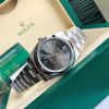 一目惚れ♪ ロレックス 時計 偽物 オイスターパーペチュアル 41mm ダークロジウム メンズ roj96370 - 画像 (3)