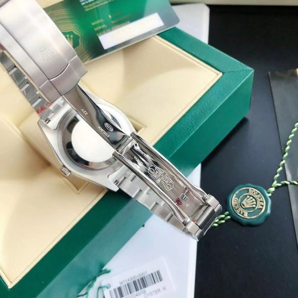 一目惚れ♪ ロレックス 時計 偽物 オイスターパーペチュアル 41mm ダークロジウム メンズ roj96370 - 画像 (6)