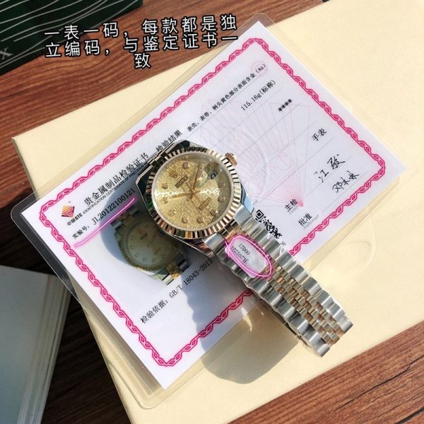 争奪戦 ロレックス スーパーコピー 時計 36mm デイトジャスト roe25756 - 画像 (2)