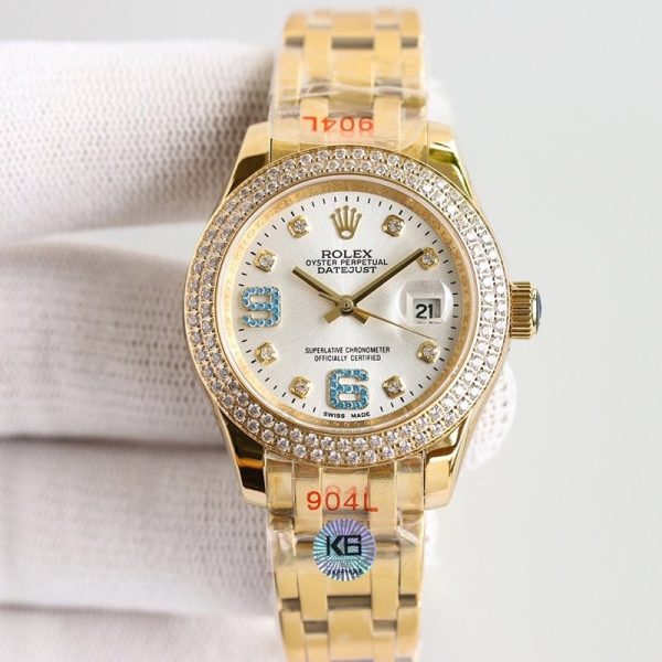 入手困難 ロレックス 偽物 デイトジャスト パールマスター 34MM roq50607 - 画像 (5)