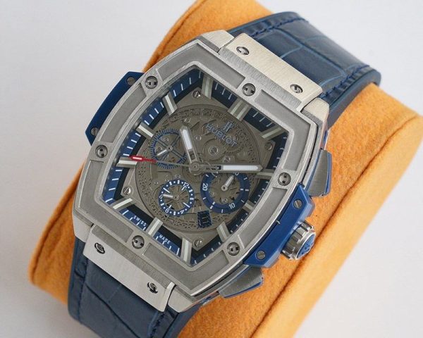 21-22AW ウブロ スピリット オブ ビッグバン チタニウム ブルー 偽物 641.NX.7170.LR hui72259 - 画像 (3)