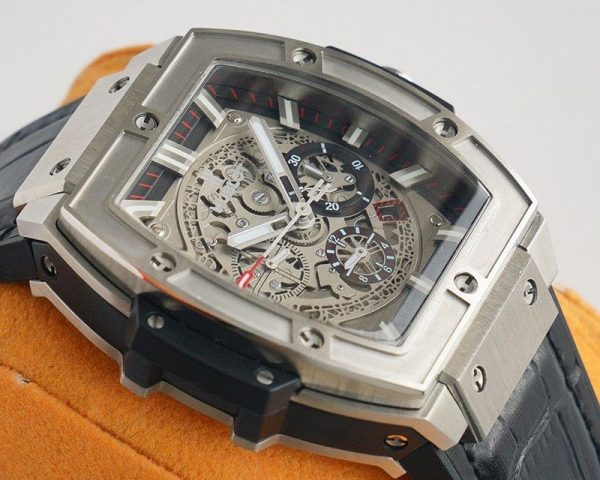 ★日本!!人気！ウブロ スピリット コピー オブ ビッグバン チタニウム ブルー 641.NX.7170.LR - 画像 (4)
