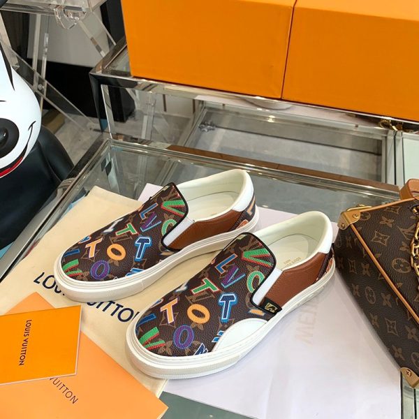 目を惹くカラー ルイヴィトン スニーカー コピー☆LV x NBA コラボ☆LVオリ・ライン vup99810 - 画像 (3)