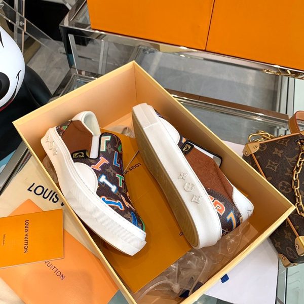 目を惹くカラー ルイヴィトン スニーカー コピー☆LV x NBA コラボ☆LVオリ・ライン vup99810 - 画像 (5)