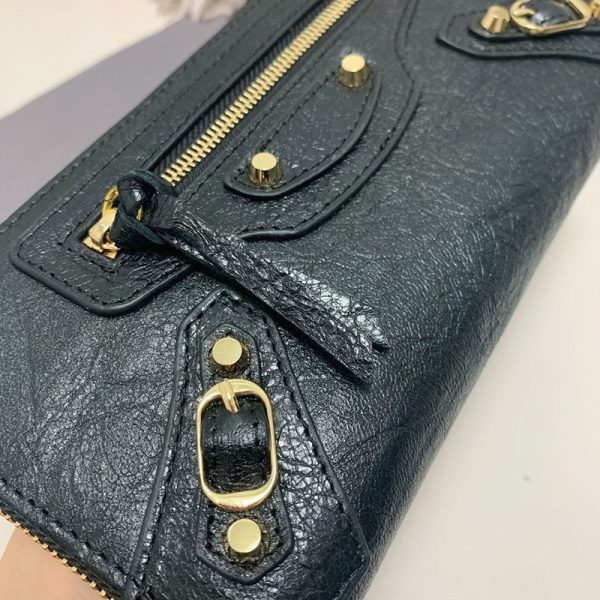 希少色バレンシアガ ラウンドファスナー コピー 長財布 小銭入れ付き/ネオクラシック ブラック bat41341 - 画像 (5)