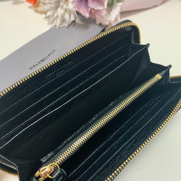 希少色バレンシアガ ラウンドファスナー コピー 長財布 小銭入れ付き/ネオクラシック ブラック bat41341 - 画像 (9)